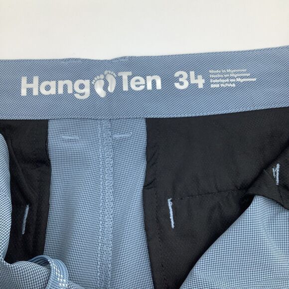 Hang Ten Mens Lightweight Stretch Shorts Blue Size 34‎ (Actual 35) NWT - Picture 9 of 14